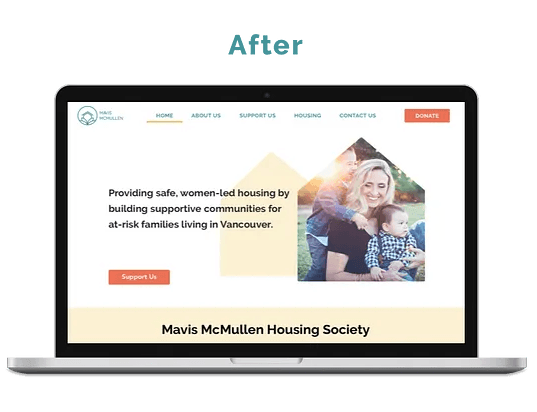 Improved website UX example